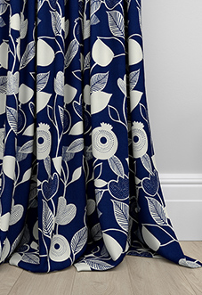 Nordic, Indigo - Made to Measure Curtains